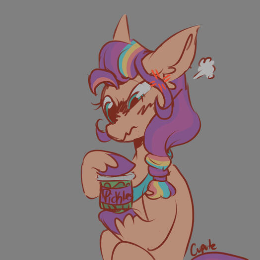 Unshaded Sketch on Gray Background