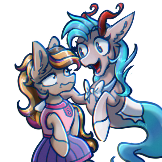 Multiple Ponies Shaded PNG