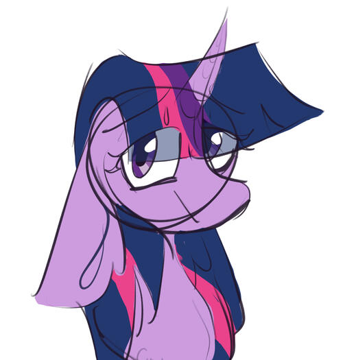 Unshaded Sketch on White Background